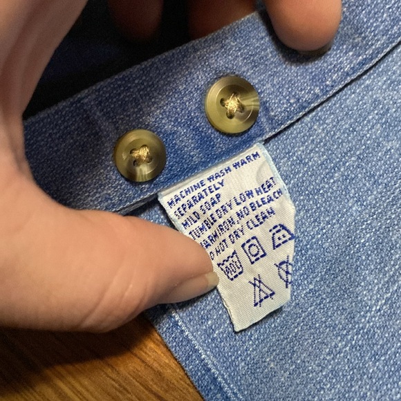 VTG Tommy Hillfiger Blue Button-down Y2K mini embroidery - Picture 4 of 11